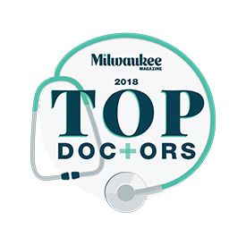 Milwaukee Magazine Top Doctors 2018 logo.