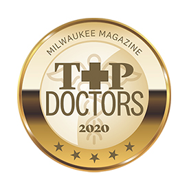 Milwaukee Magazine Top Doctors 2020 logo.